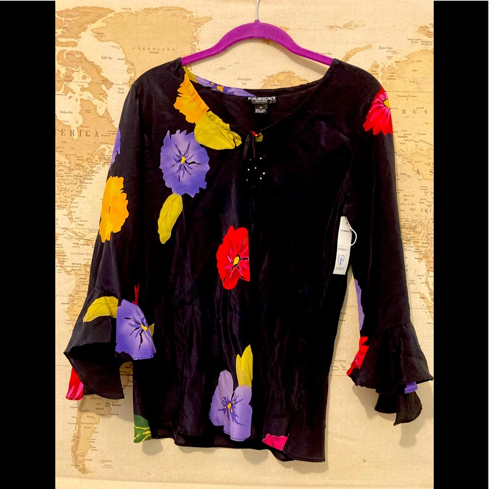 France’1 blouse 100% Silk
